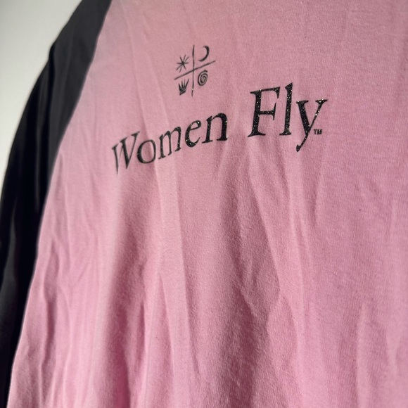 Women Fly Baseball Tee Shirt - Picture 2 of 4